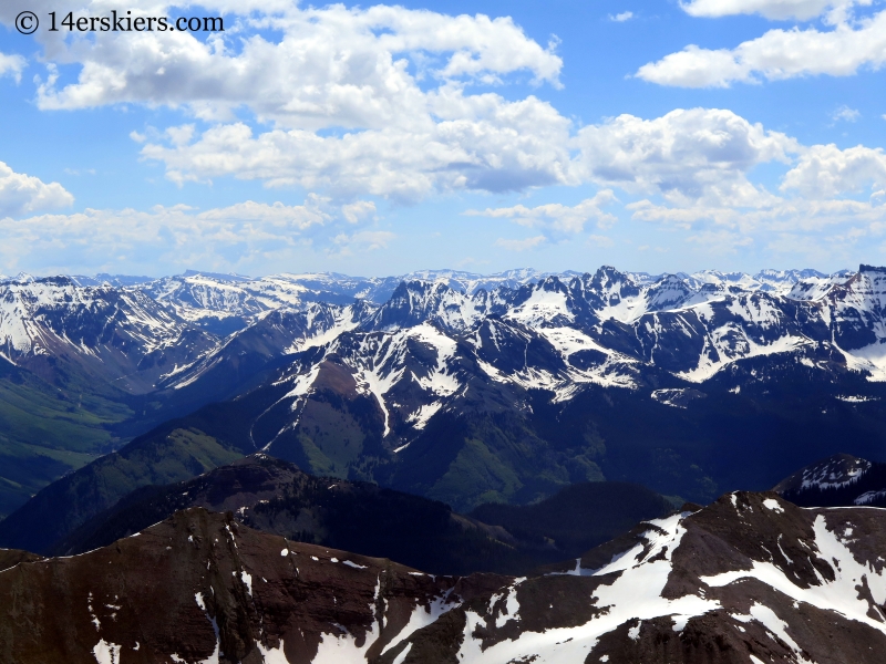 San Juans seen from Gladstone Peak. 