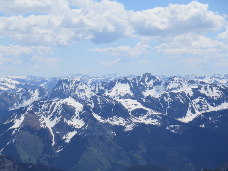 San Juans seen from Gladstone Peak. 