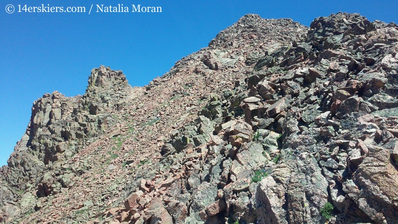 Climbing Mount Valhalla in the Gore Range. 