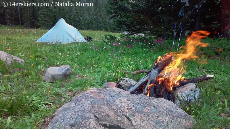 Campfire in Gore Range