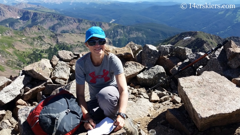 Register of Grand Traverse Peak. 