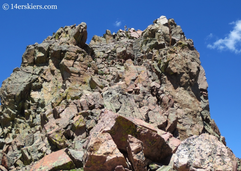 Natalia Moran on the summit of Palomino Point