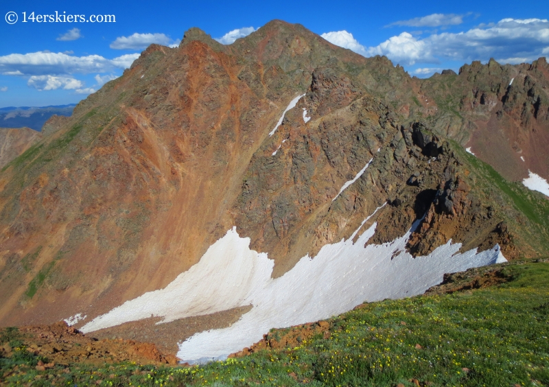 Snow in the Gore Range. 