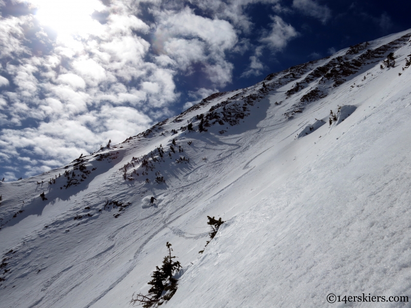 powder skiing near crested butte