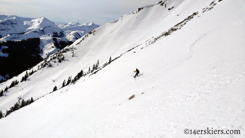 Backcountry skiing Gothic Mountain in Crested Butte