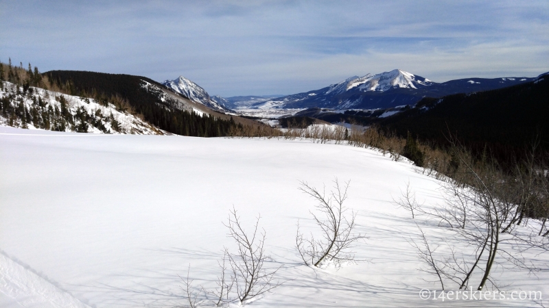 Backcountry skiing Gothic Mountain in Crested Butte