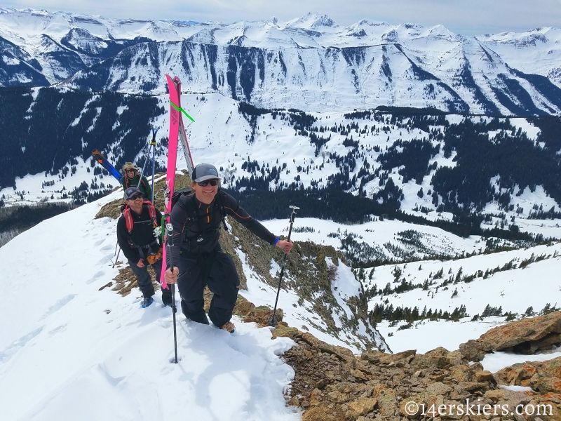 Backcountry skiing Gothic Mountain in Crested Butte