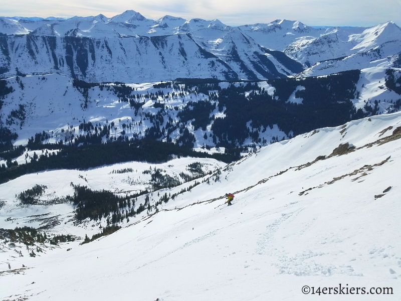 Backcountry skiing Gothic Mountain in Crested Butte