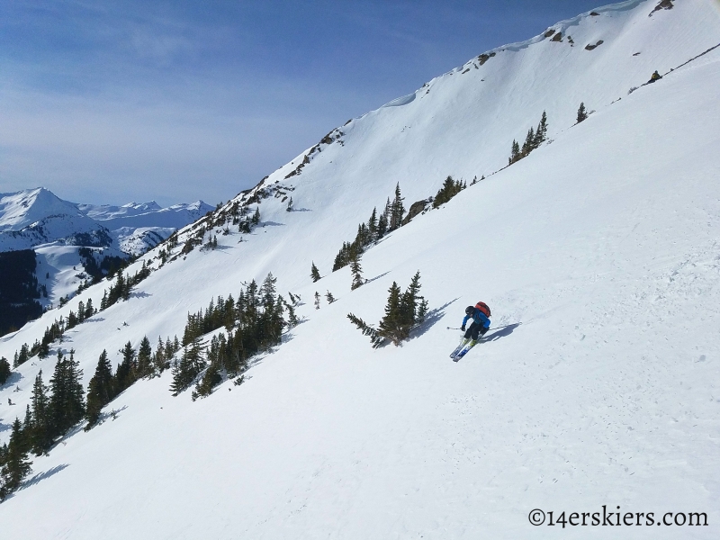 Backcountry skiing Gothic Mountain in Crested Butte