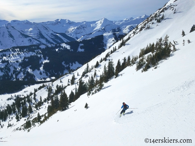 Backcountry skiing Gothic Mountain in Crested Butte