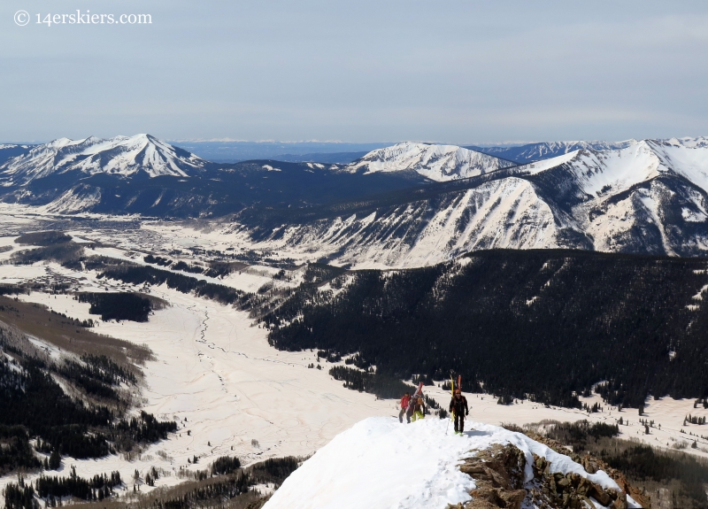 climbing Gothic's ridge