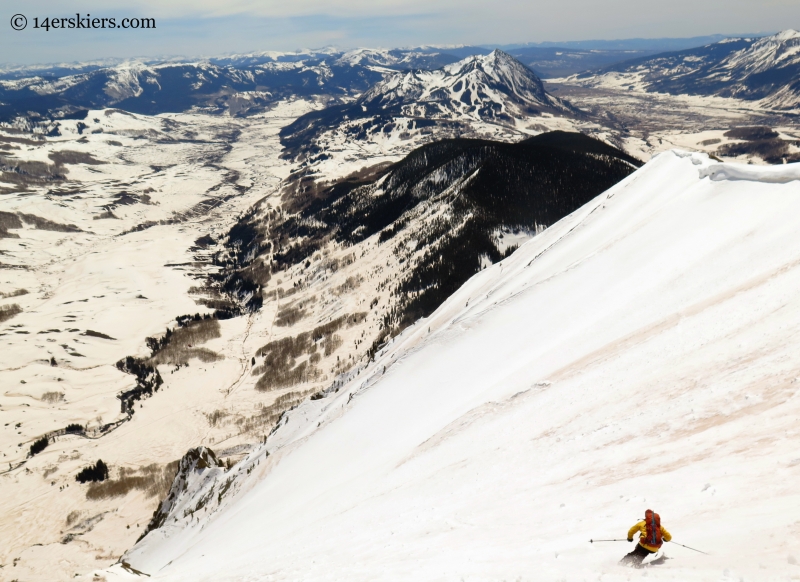 Ben McShan skiing Gothic East Face