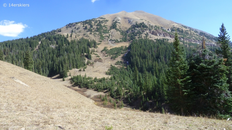Hiking Gothic Mountain near Crested Butte, CO.