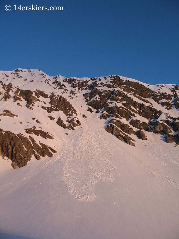 Torreys peak just after sunrise. 