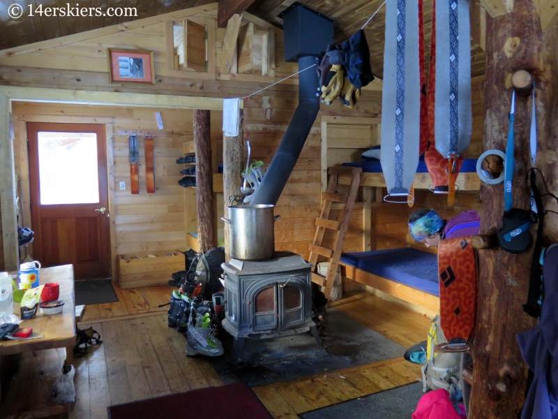 Inside the Green Wilson Hut