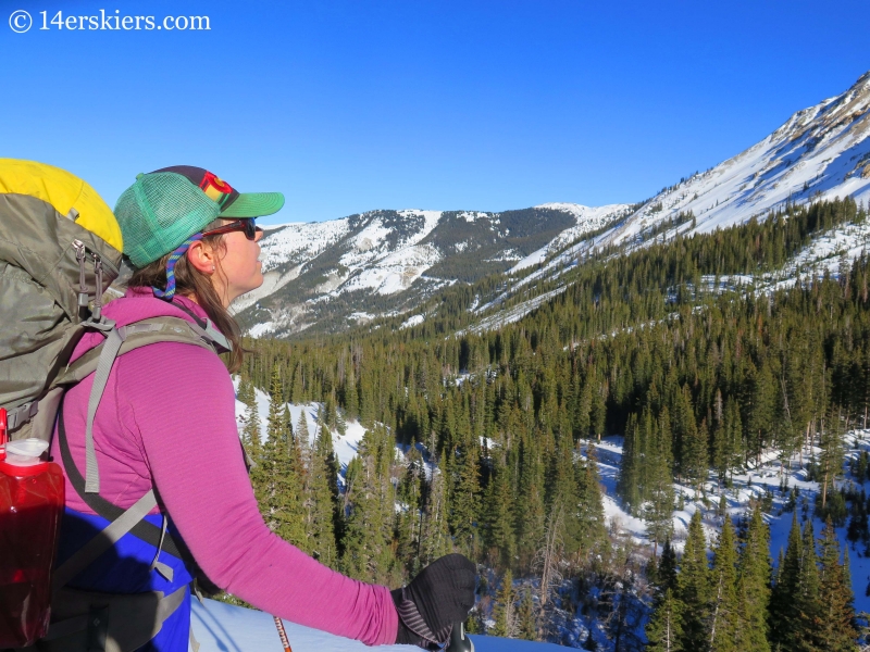 Enjoying the views on the road toward Green-Wilson Hut.