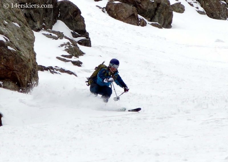 Brittany Walker Konsella backcountry skiing Grizzly Peak.