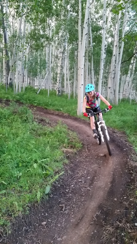 Alex reidman biking the Gunsight Connector trail in Crested Butte Colorado