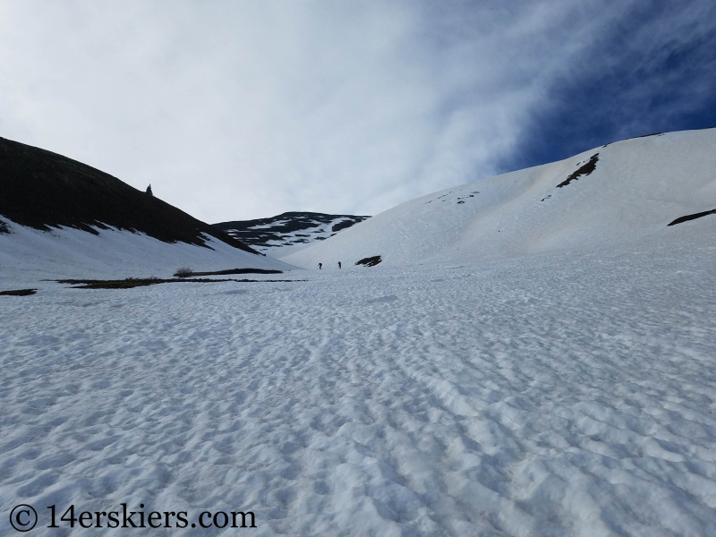 Backcountry skiing Mount Guyot