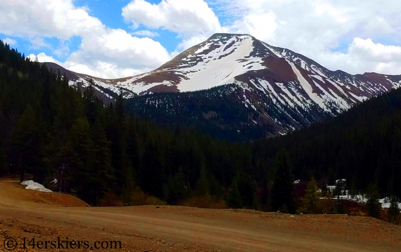 Backcountry skiing Mount Guyot