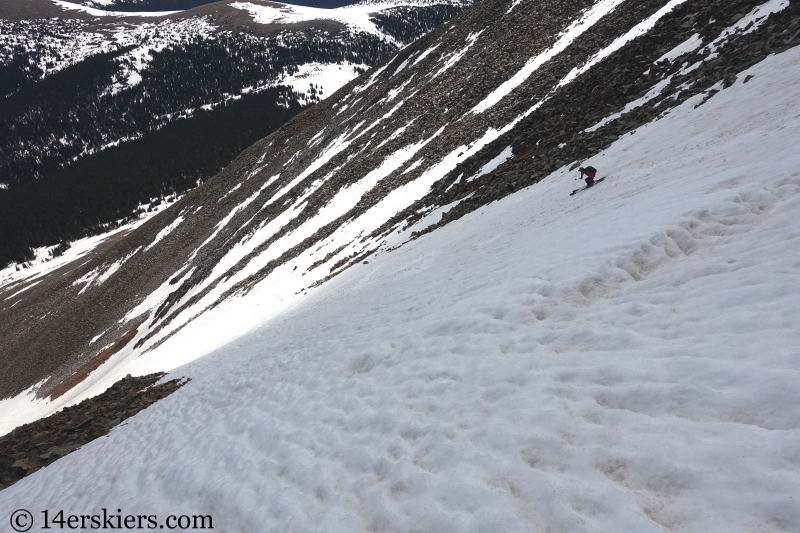 Backcountry skiing Mount Guyot