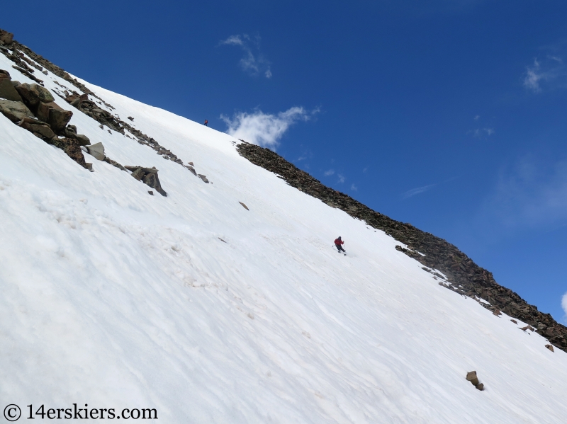 Backcountry skiing Mount Guyot