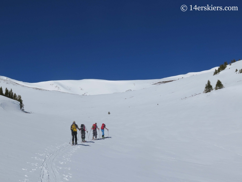 Skinning in the Colorado backcountry