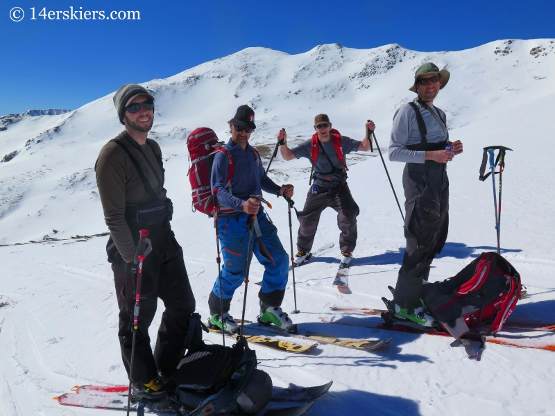 Backcountry skiers in Colorado