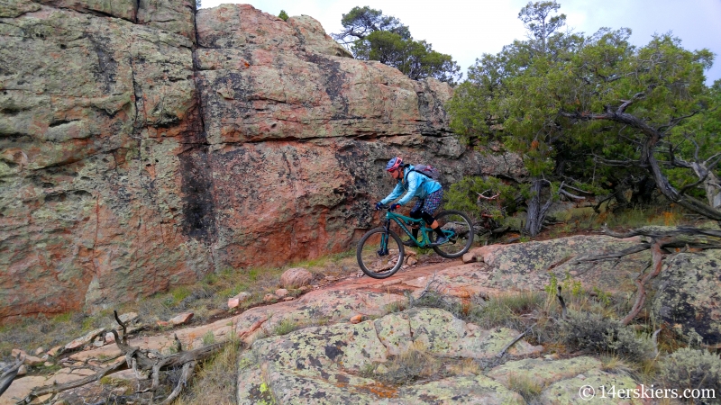Mountain biking Hartman Rocks - Dirty Sock.