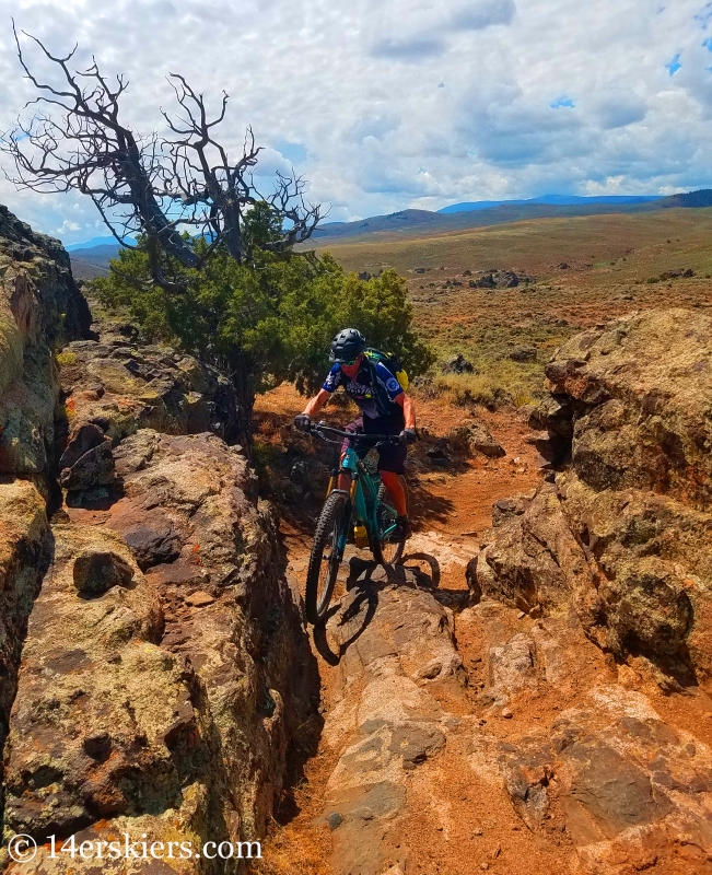 Mountain biking Hartman Rocks - Sawtooth