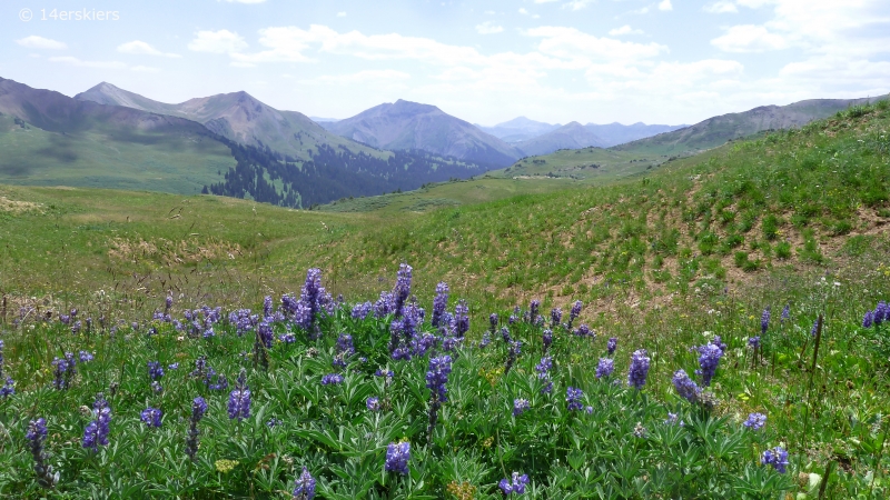 Hiking to Hasley Pass and Frigid Air Pass near Crested Butte, CO.