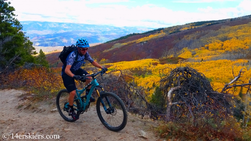 Frank Konsella mountain biking Hay Park.