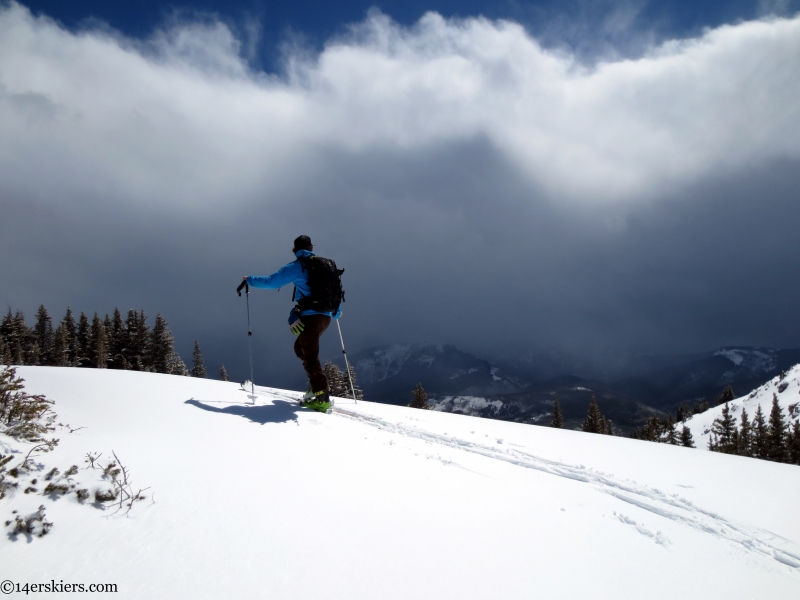 Chris Miller ascending Crested Butte