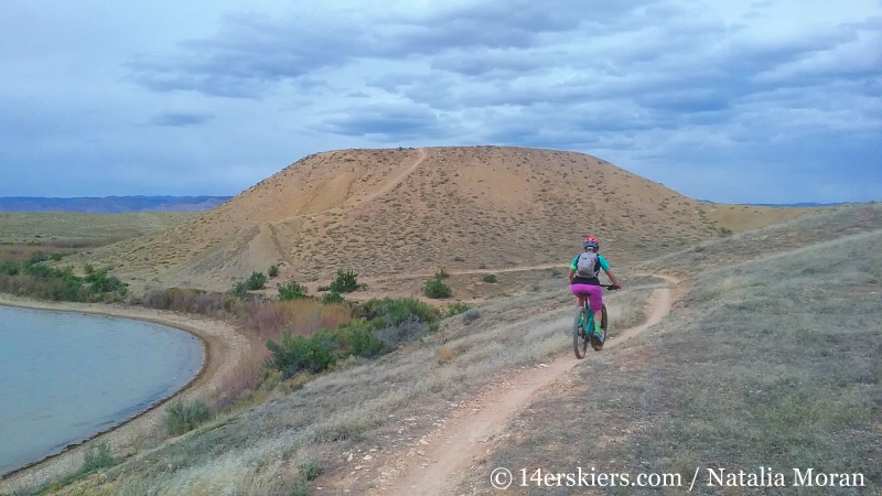 Mountain biking 101 - Highline Lake State Park near Loma, CO