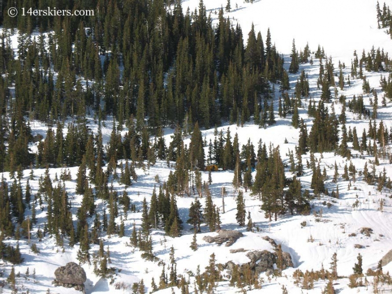 Camping in  winter in the Sangre de Cristos