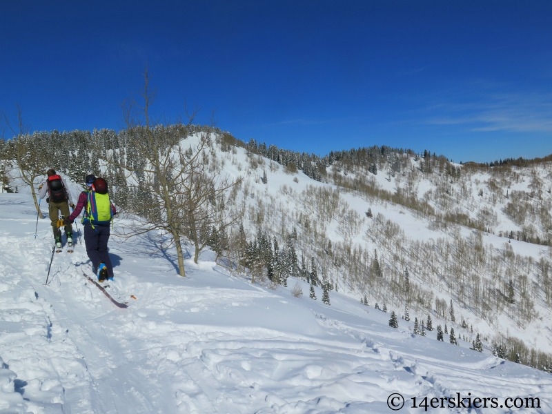 Huntsman Ridge backcountry skiing.