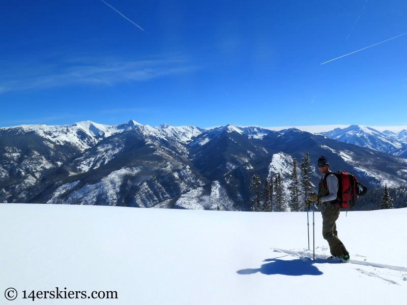 Views from Huntsman Ridge backcountry skiing.