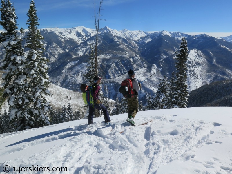 Views from Huntsman Ridge backcountry skiing.