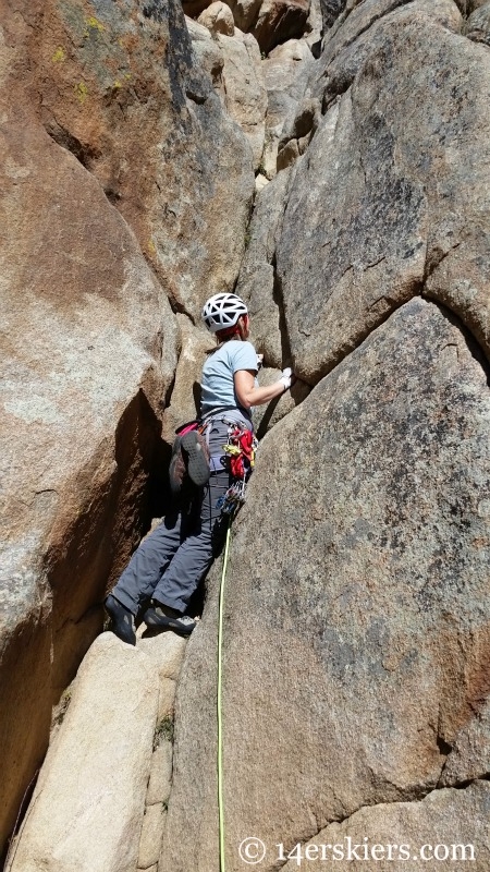 Climbing at Harmel's in Taylor Canyon