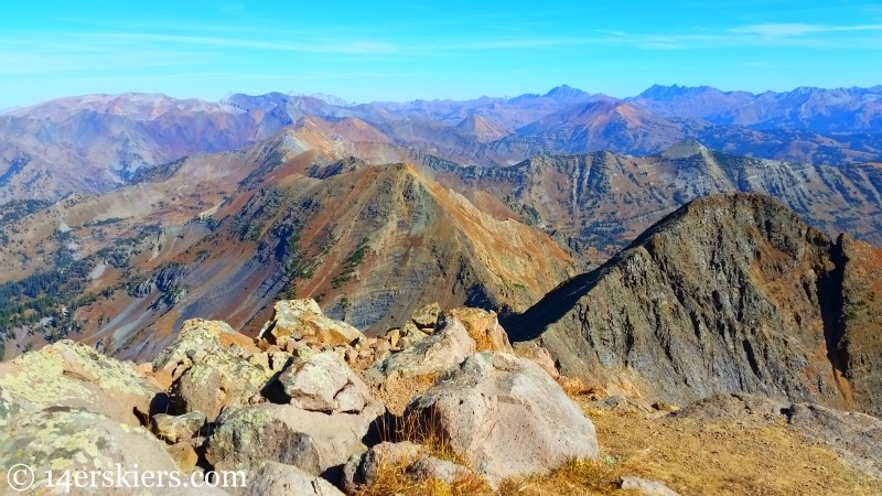 Views from the summit of Mount Owen. 