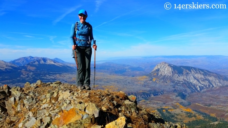 Climbing Mount Owen near Crested Butte. 