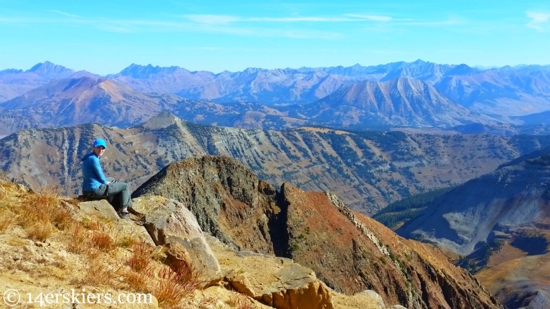 Views from the summit of Mount Owen near Crested Butte. 