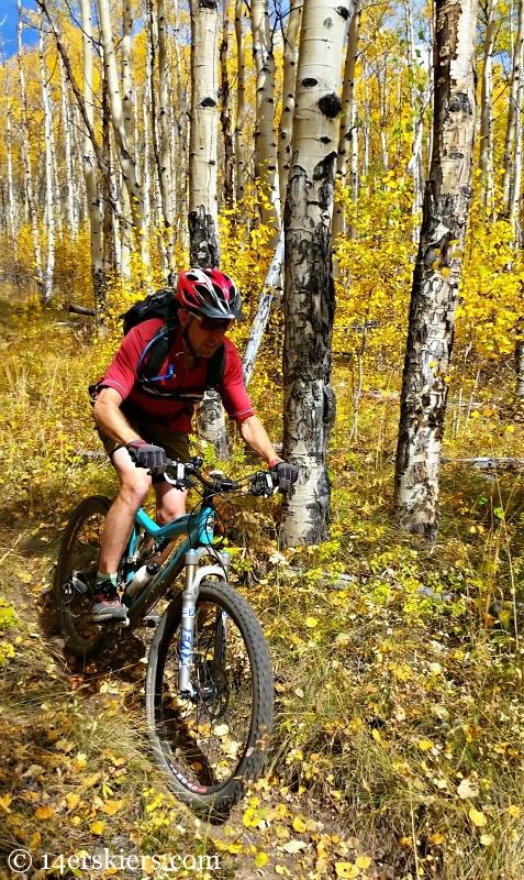 Fall mountain biking in Crested Butte.