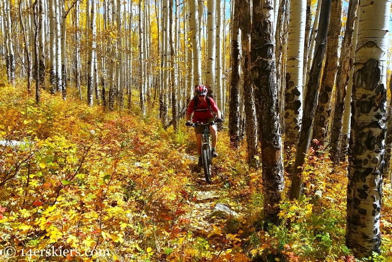 Fall mountain biking in Crested Butte.