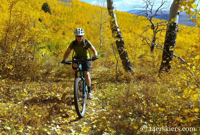 Fall mountain biking in Crested Butte.