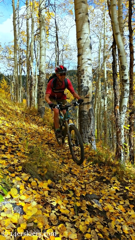 Fall mountain biking in Crested Butte.