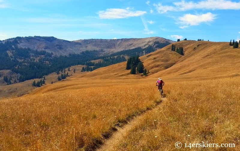 Fall mountain biking in Crested Butte.