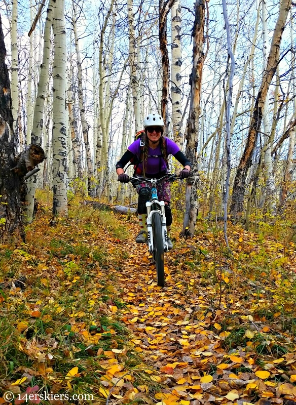 Fall mountain biking in Crested Butte.