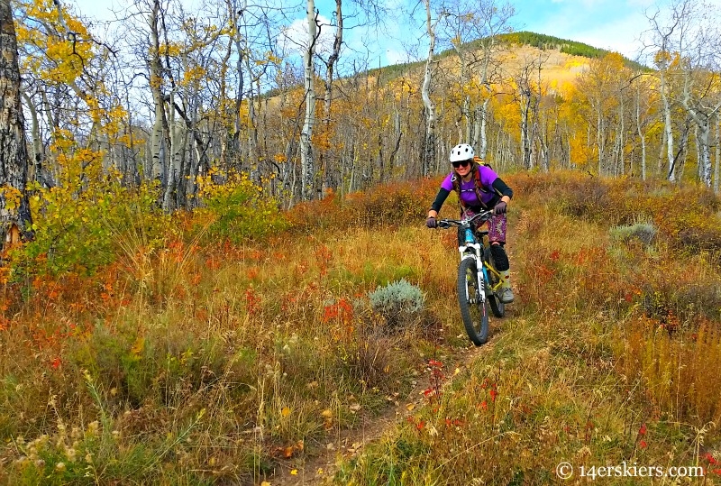 Fall mountain biking in Crested Butte.