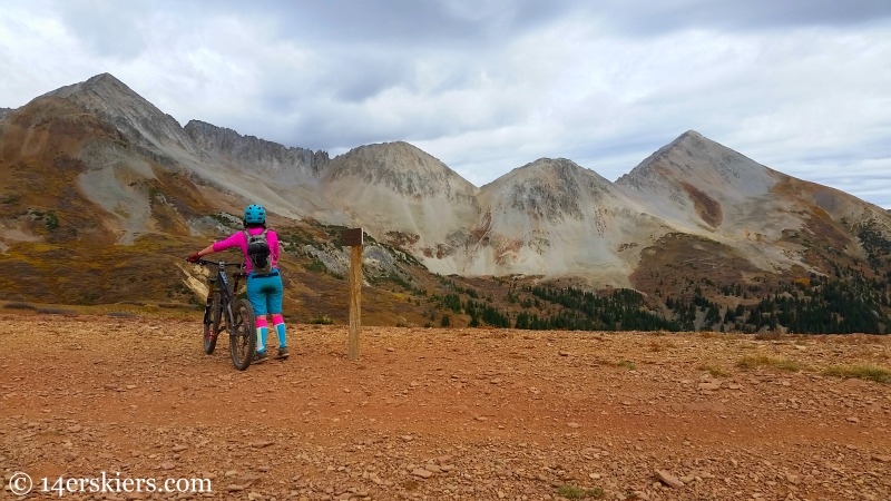 Kristi Kagy gazing on Star Peak and Taylor Peak.  